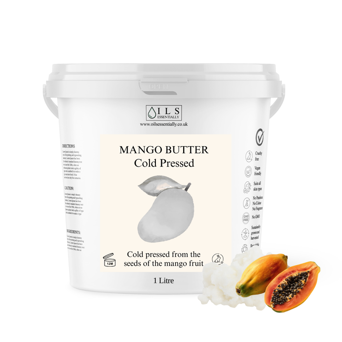 Mango Butter Cold Pressed Refined - MakeItNatural